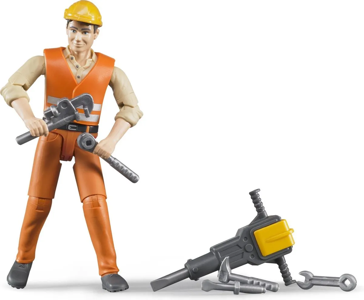 Bruder Bworld Figuur Constructie Werker 60020 - Multicolor