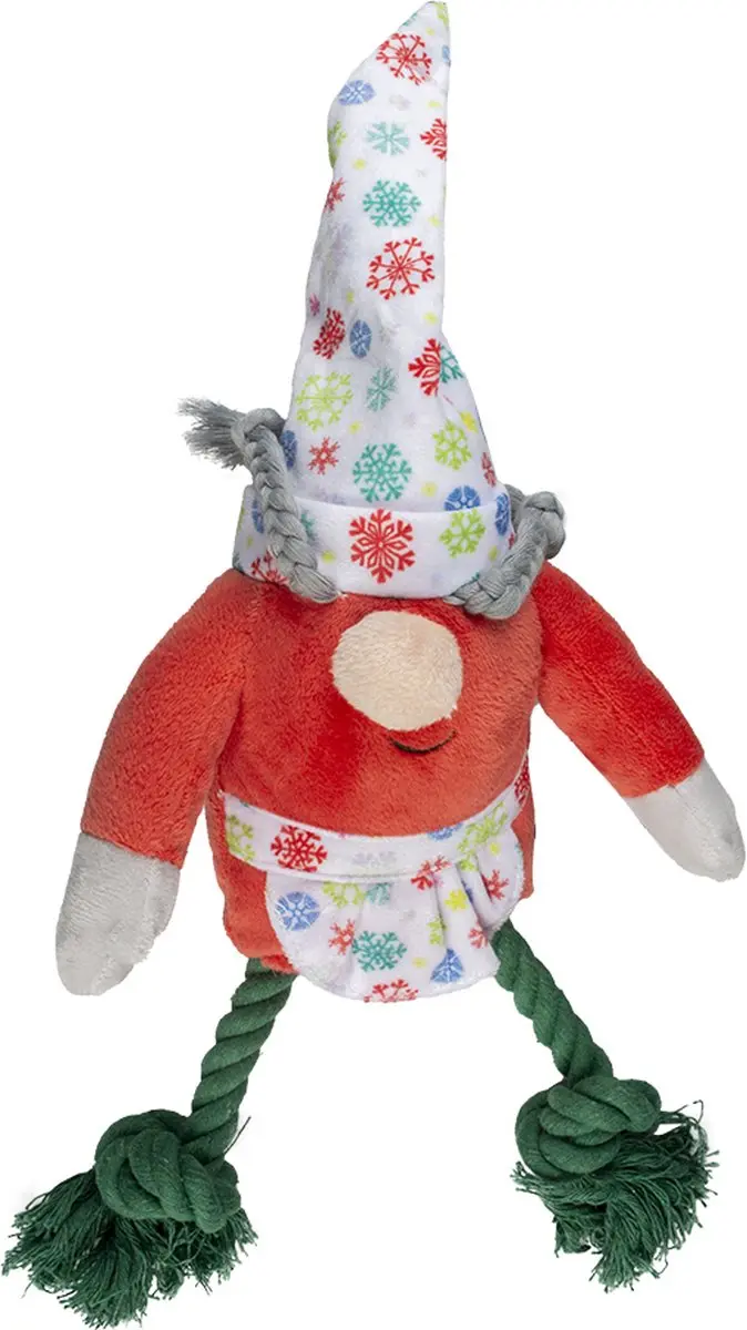 Duvo Xmas Pluche Kabouter Hond