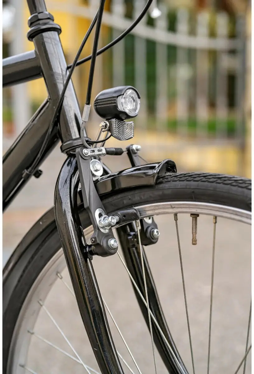 Lampa LED-koplamp voor e-bike 6/48V - Zwart