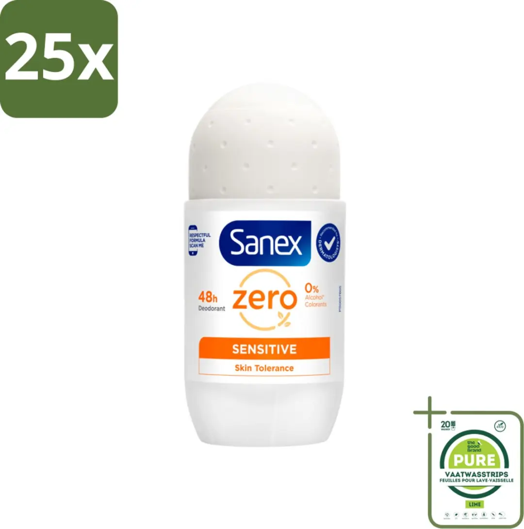 Sanex Deodorant Zero% Sensitive Roller 50ml