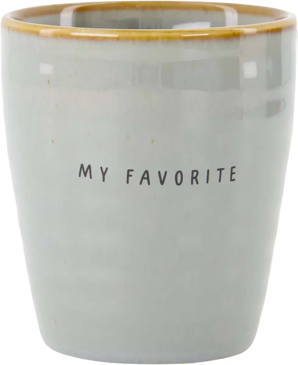 Zusss Cadeauset Koffiemokken Happy Moment & My Favorite - 210ml Keramiek - 2 Stuks