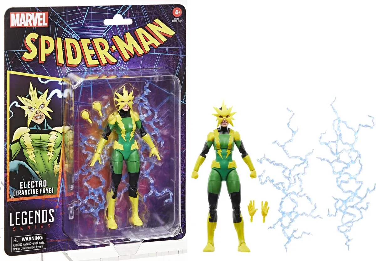 Hasbro Spider-Man Marvel Legends Electro (Francine Frye) Action Figuur 15cm