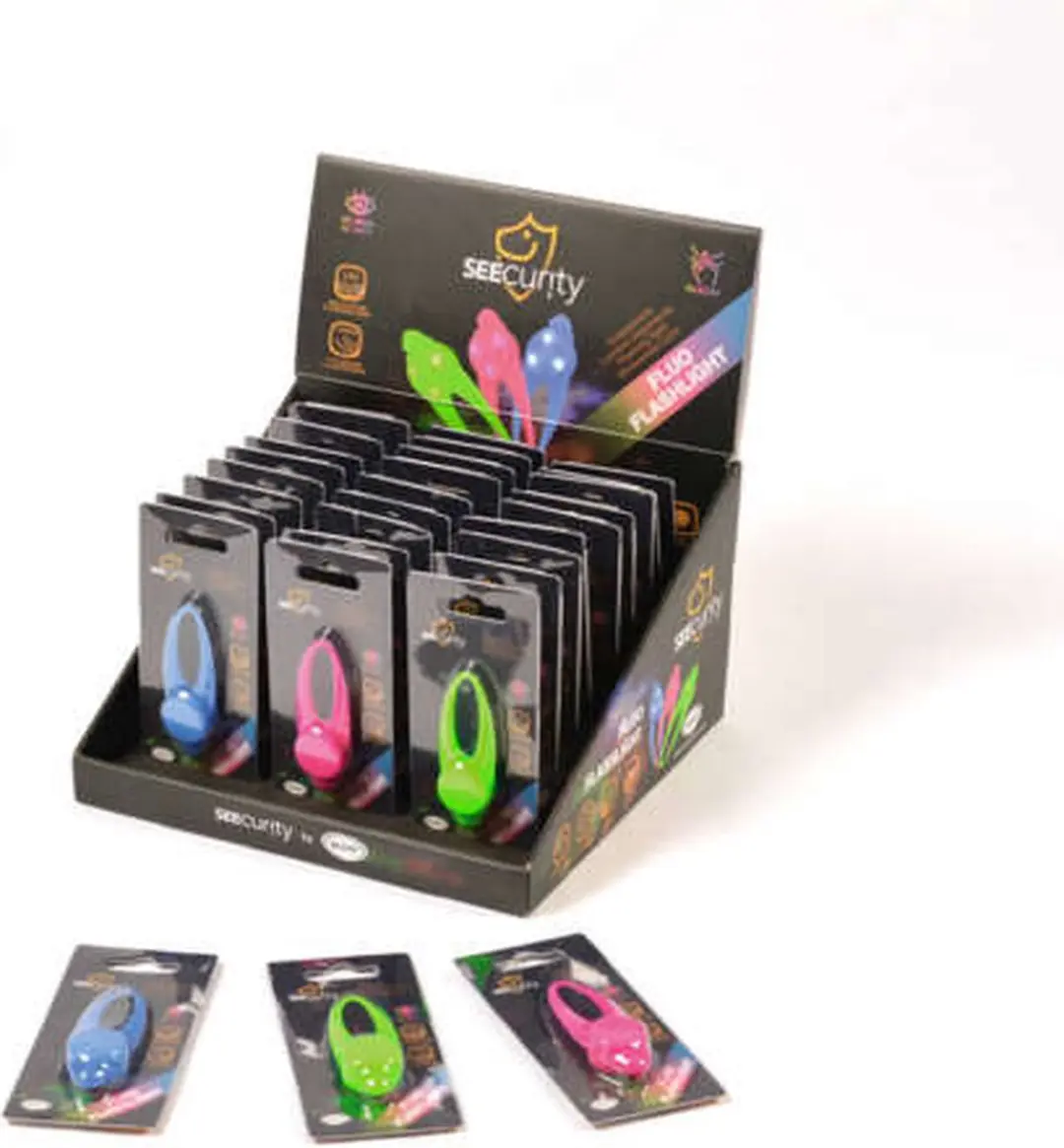 Duvo Fluo Zaklamp 8x3cm - Gemengde Kleuren