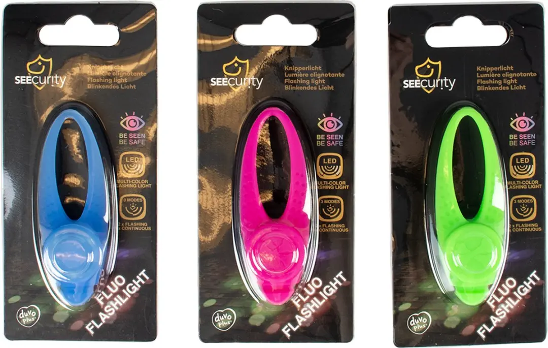 Duvo Fluo Zaklamp 8x3cm - Gemengde Kleuren