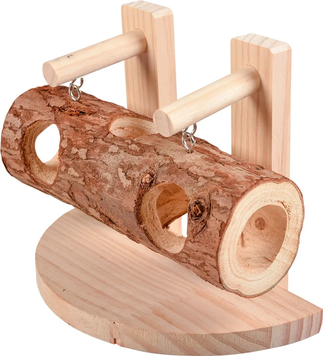 DuvoPlus Houten Knaagdier Verstoptunnel 21x11,5x16cm