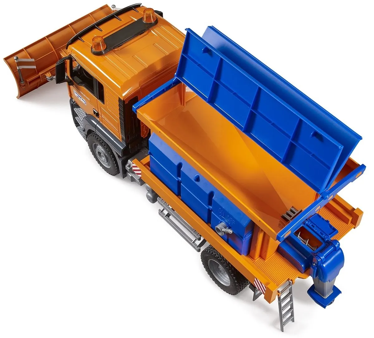 Bruder MAN TGS Strooiwagen 1:16 - Blauw