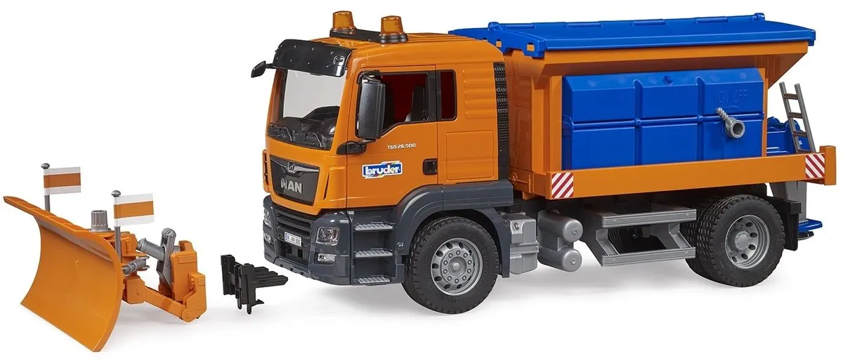 Bruder MAN TGS Strooiwagen 1:16 - Blauw