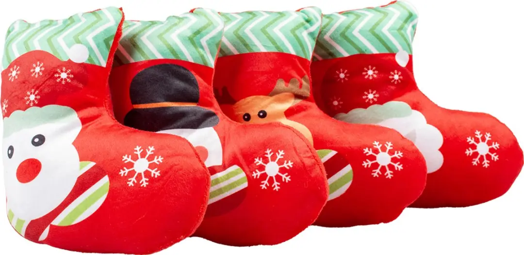 Duvo Xmas Pluche Pantoffel Hond