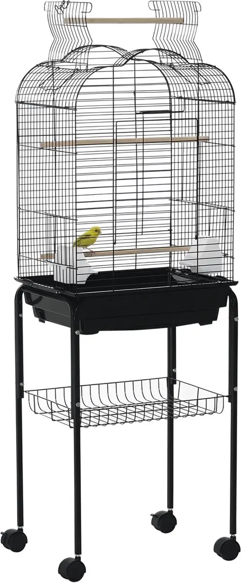 Pawhut Vogelkooi Staaldraad 46x36x130cm
