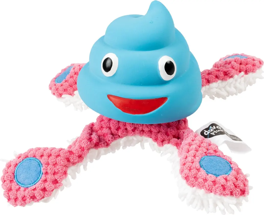 DuvoPlus Pluche & Latex Octopus Hondenspeeltje