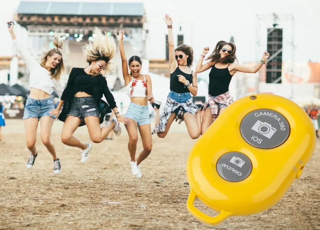 MOJOGEAR MG-02-YELLOW Bluetooth Afstandsbediening - Geel