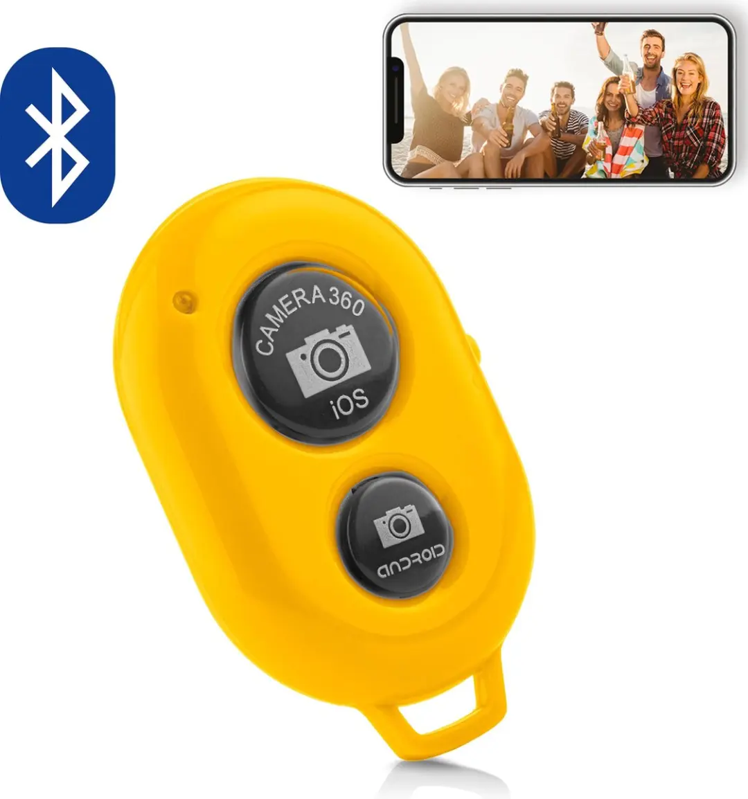 MOJOGEAR MG-02-YELLOW Bluetooth Afstandsbediening