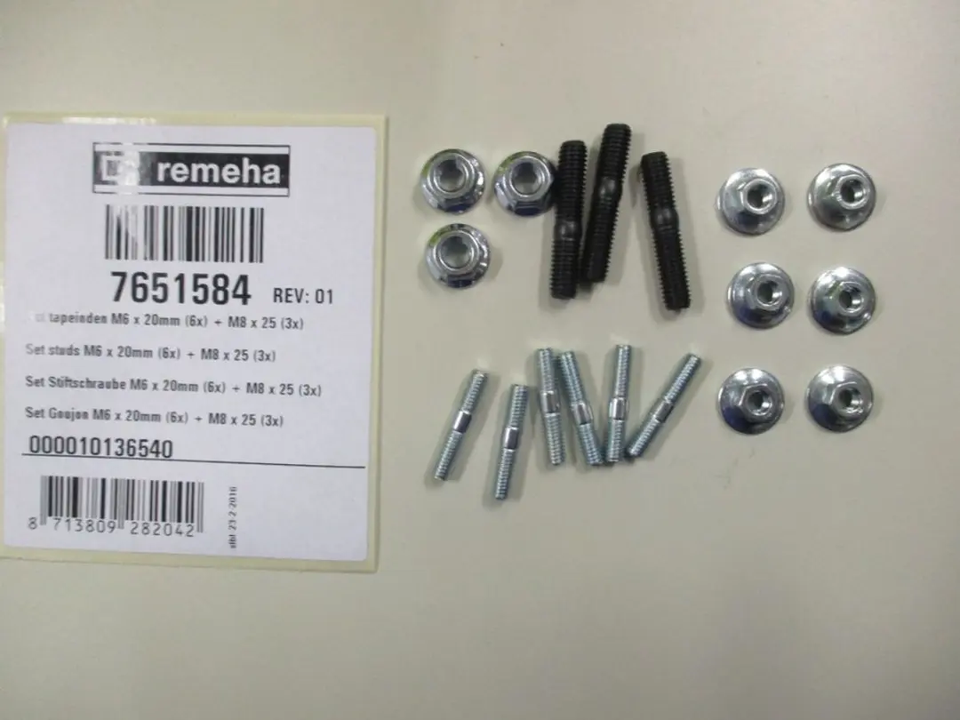 Remeha Set Draadeind M6x20/M8x25