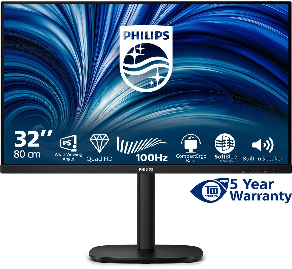 Philips 32B2N3500/00 Monitor 31.5" QHD - 2x HDMI - Zwart