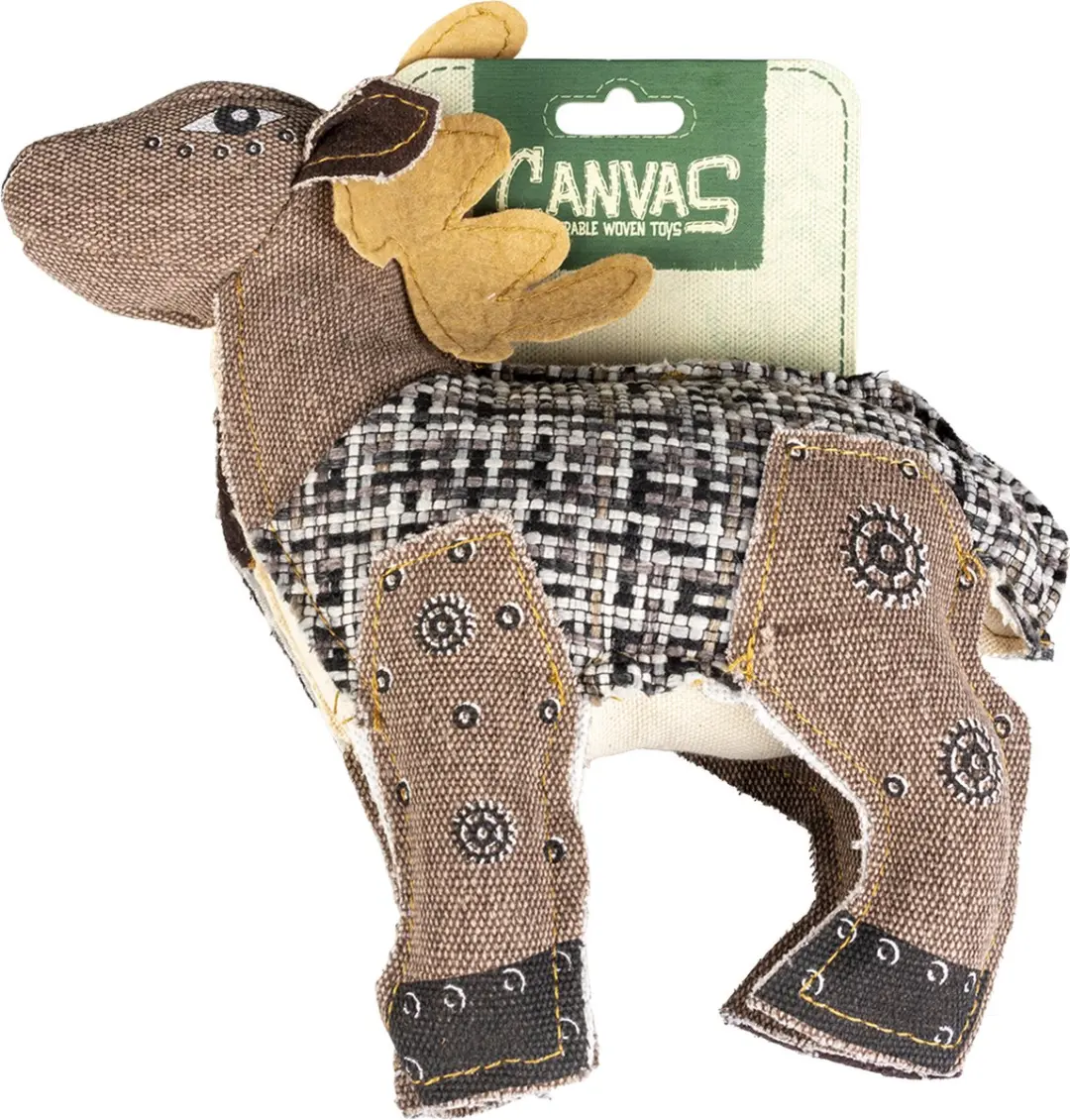 Duvo Duvoplus Speelgoed Hond Canvas Hert - 8x27x26cm Gemengde Kleuren