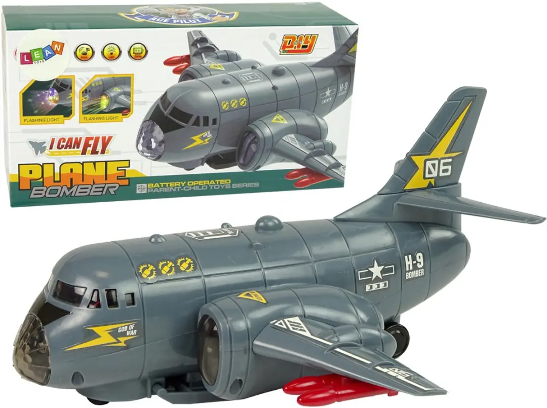 LEAN TOYS Lichte Bommenwerper Transportvliegtuig