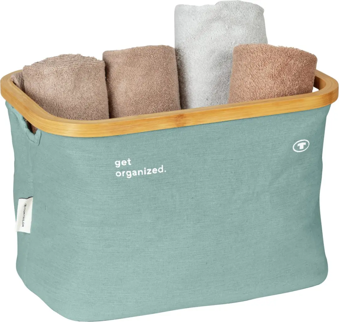 Wenko Tom Tailor Bamboe Opbergdoos Set - 2x20L - Salie