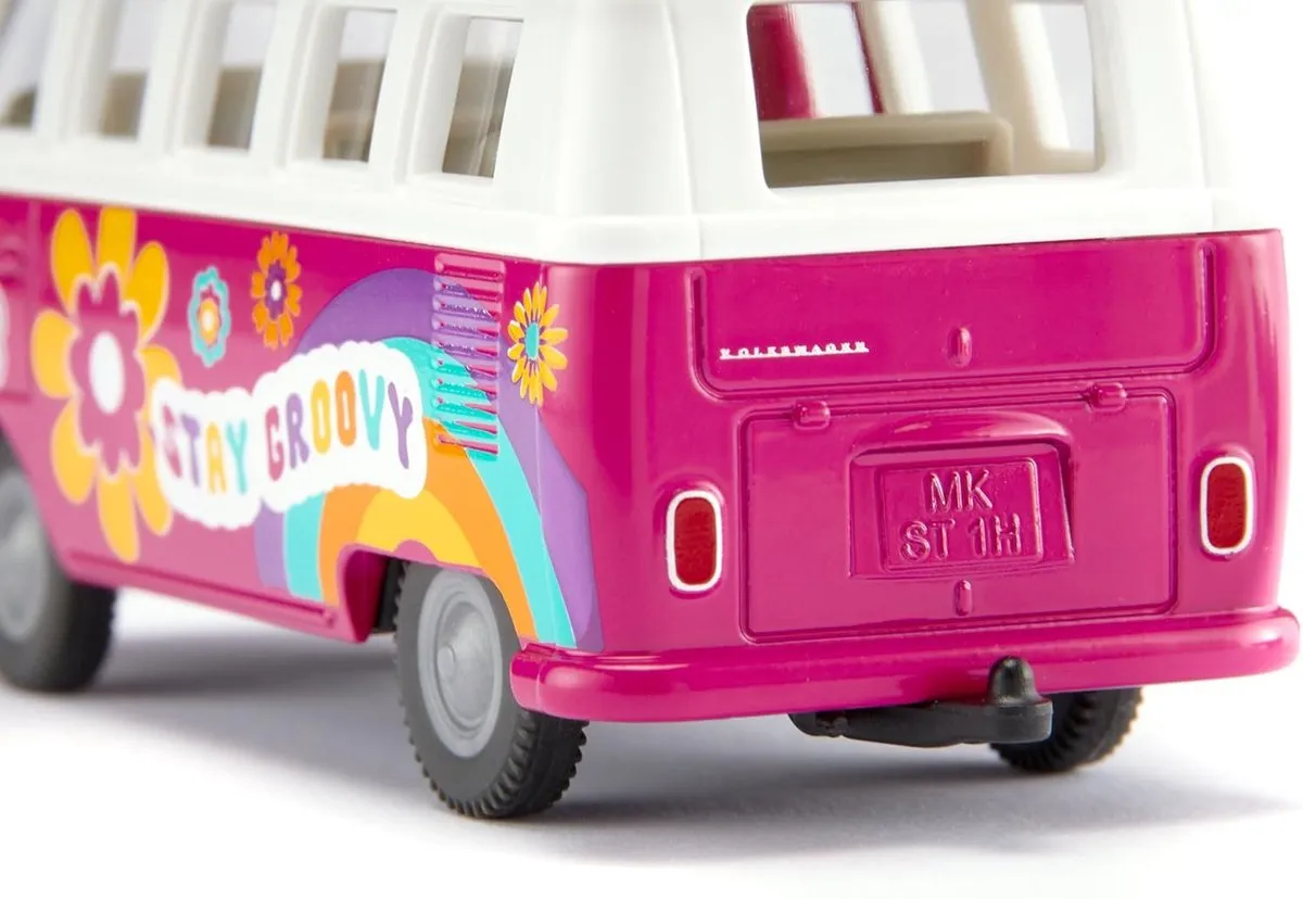 SIKU 2364 VW T1 Bus Samba 1:50 - Metaal/Kunststof - Rood/Wit
