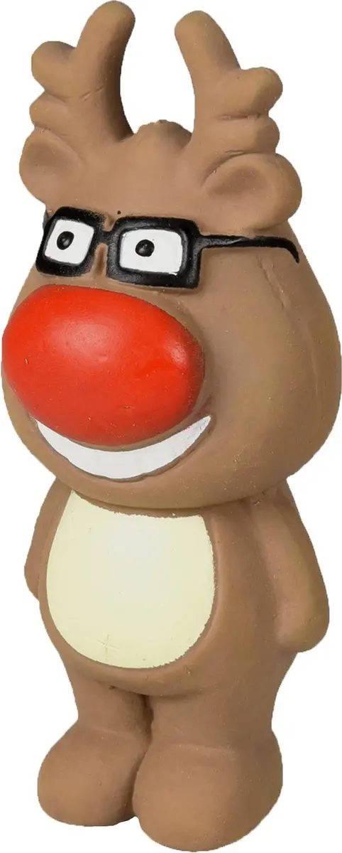 Flamingo Hondenspeelgoed Latex Kerst - Bruin - afbeelding 2 van 4