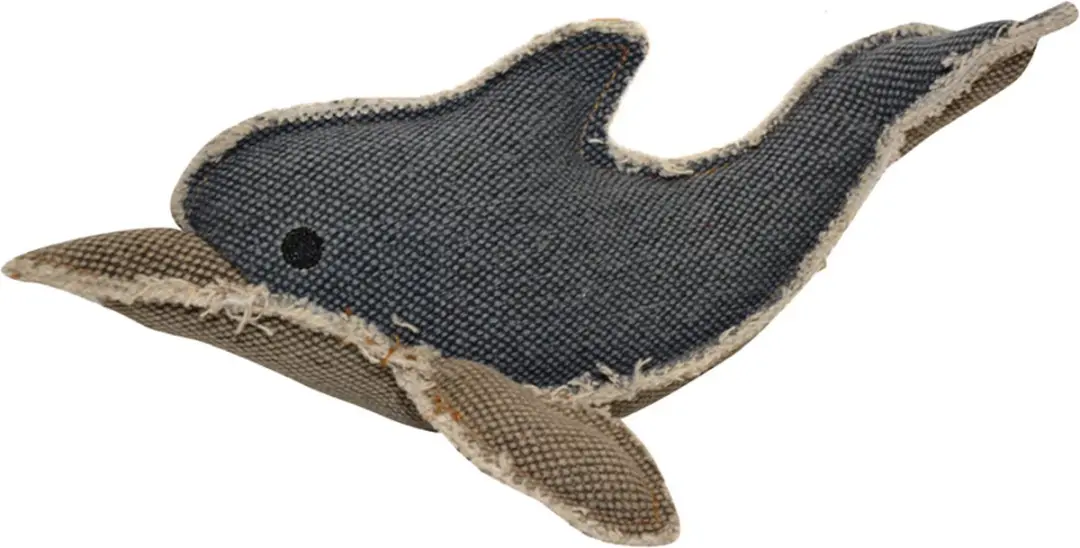 DuvoPlus Speelgoed Hond Canvas Dolfijn 26x16cm