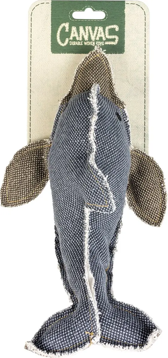 DuvoPlus Speelgoed Hond Canvas Dolfijn 26x16cm