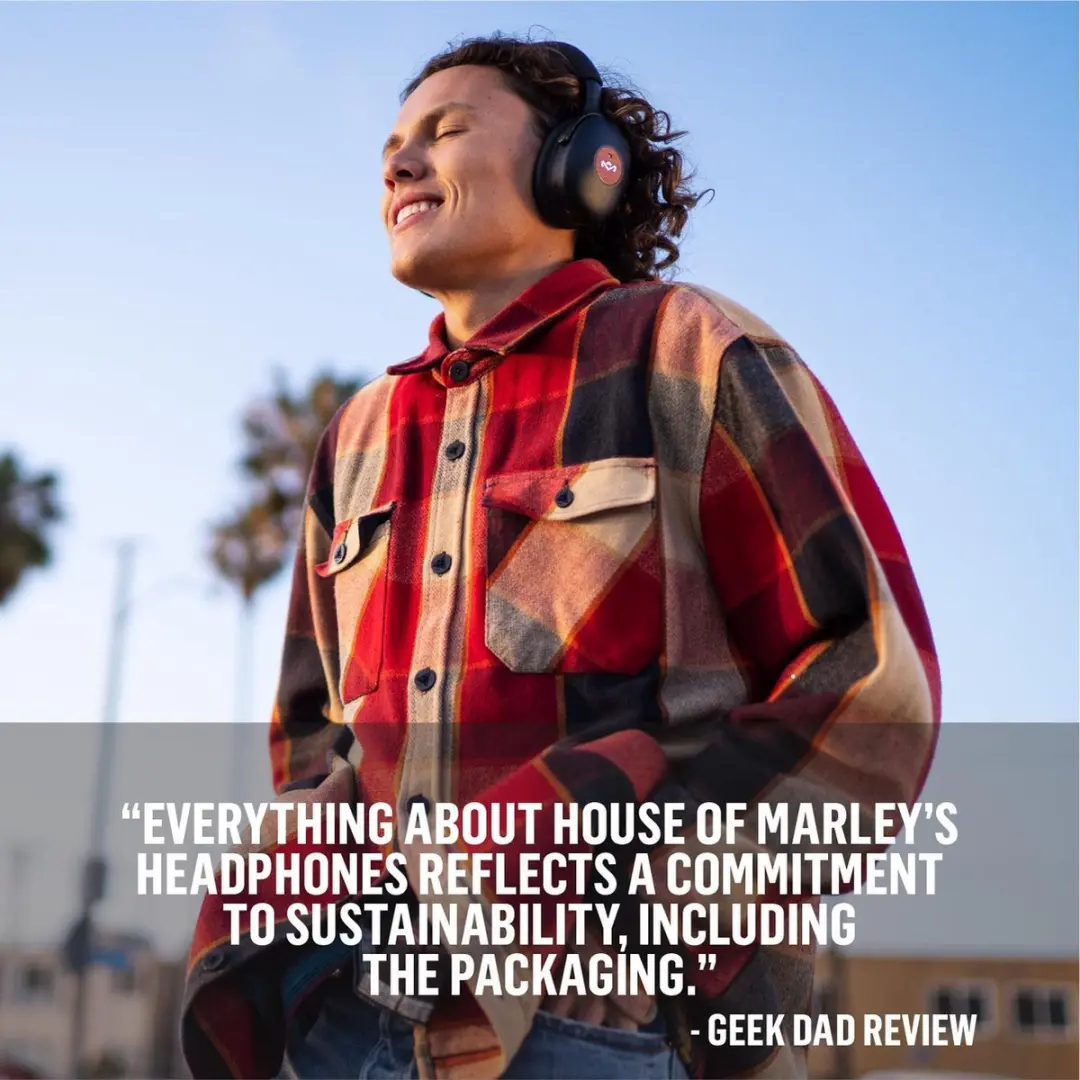 House of Marley Positive Vibration XL ANC EM-JH151-CP Draadloze Koptelefoon - Roze - afbeelding 4 van 6