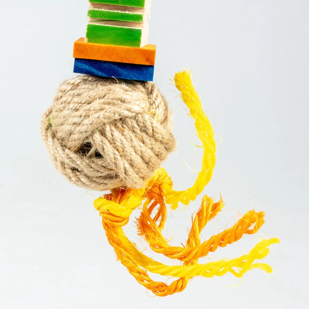 Duvo Groovy Houten Vogelhanger - Meerkleurig