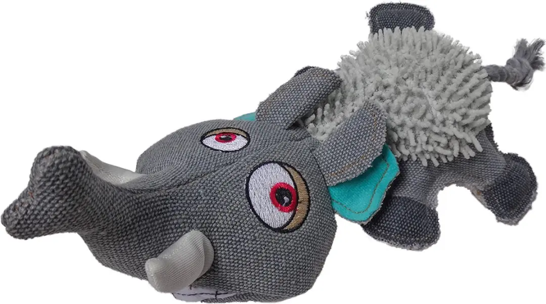 DuvoPlus Speelgoed Hond Canvas Olifant 26x17x11cm