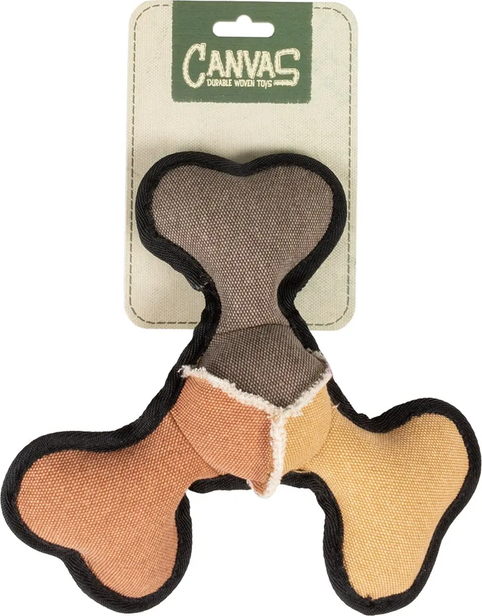 DuvoPlus Speelgoed Hond Canvas Boemerang Meerkleurig