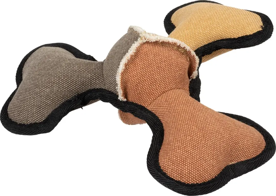 DuvoPlus Speelgoed Hond Canvas Boemerang Meerkleurig