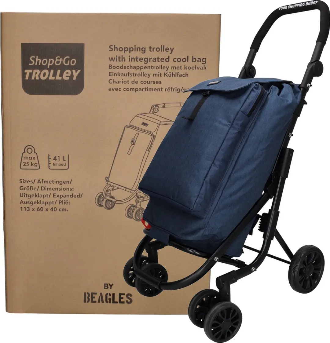 Beagles Shop & Go Boodschappenkar 23079002 - 305L - Blauw - afbeelding 6 van 6