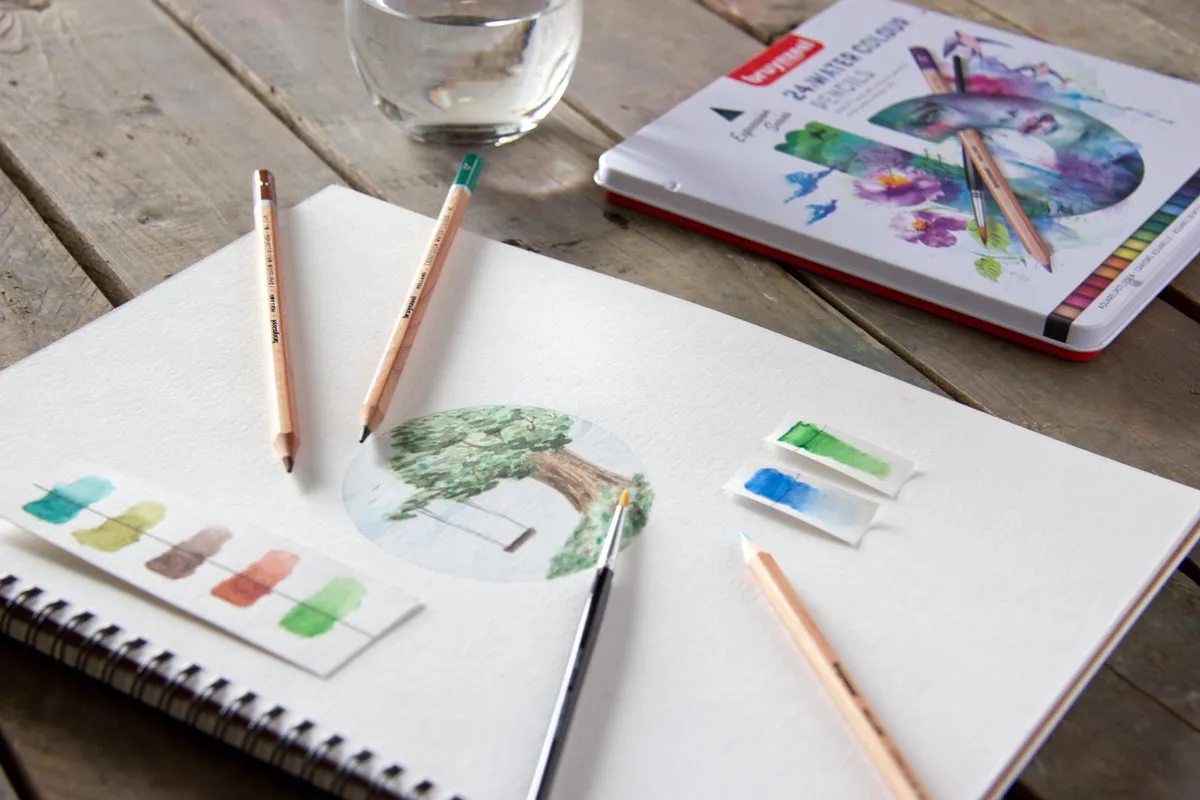 Bruynzeel Expression Aquarelpotloden 12-delig - met penseel