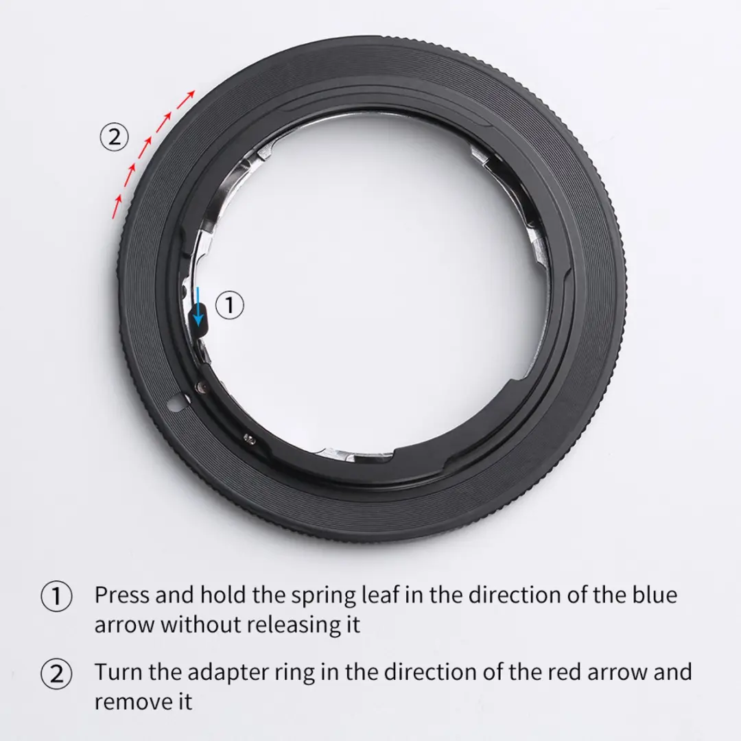 K&F Concept Nikon F op Canon EOS EF Adapter KF06.088 - Zwart