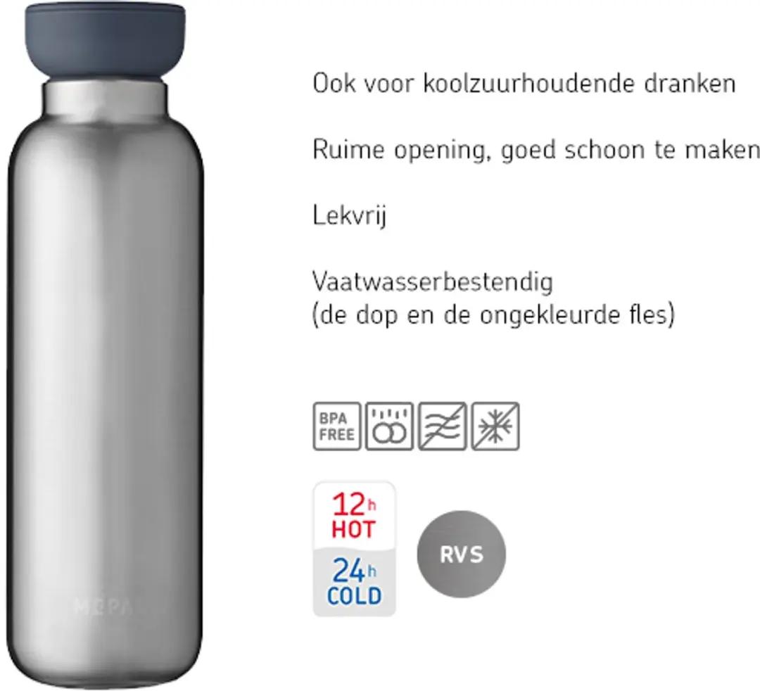 Mepal Thermofles Ellipse 500ml - Titanium