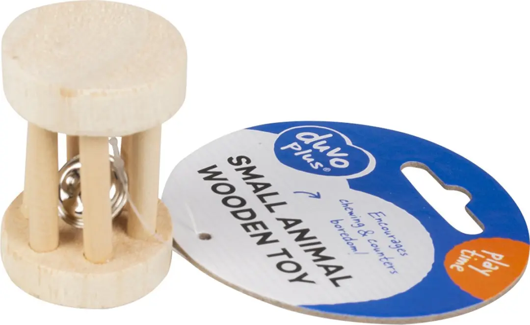 DuvoPlus Houten Speelrol met Bel - S