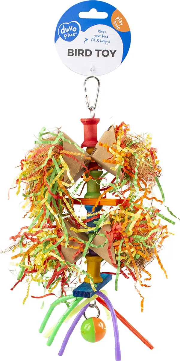 DuvoPlus Vogel Speelgoed Houten Shredder 33x17cm - Meerkleurig