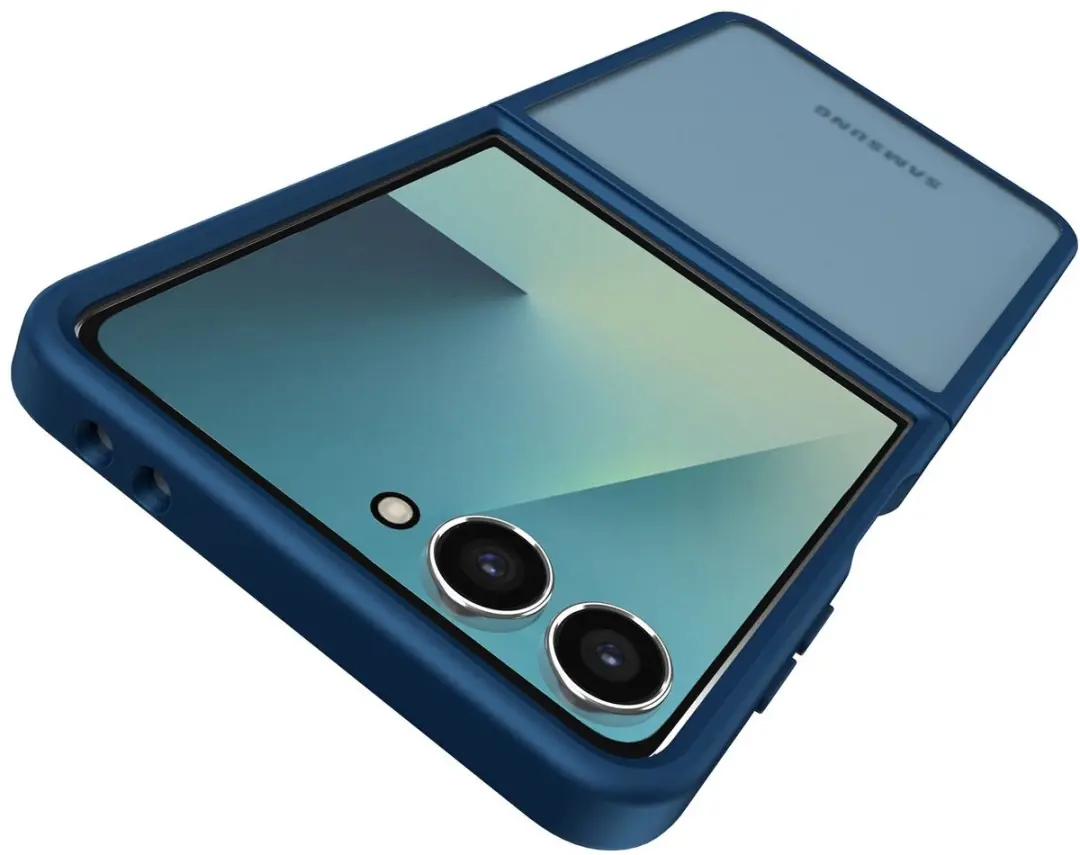 Selected Hoesje Samsung Galaxy Z Flip 7 - Blauwe Matte Back Cover