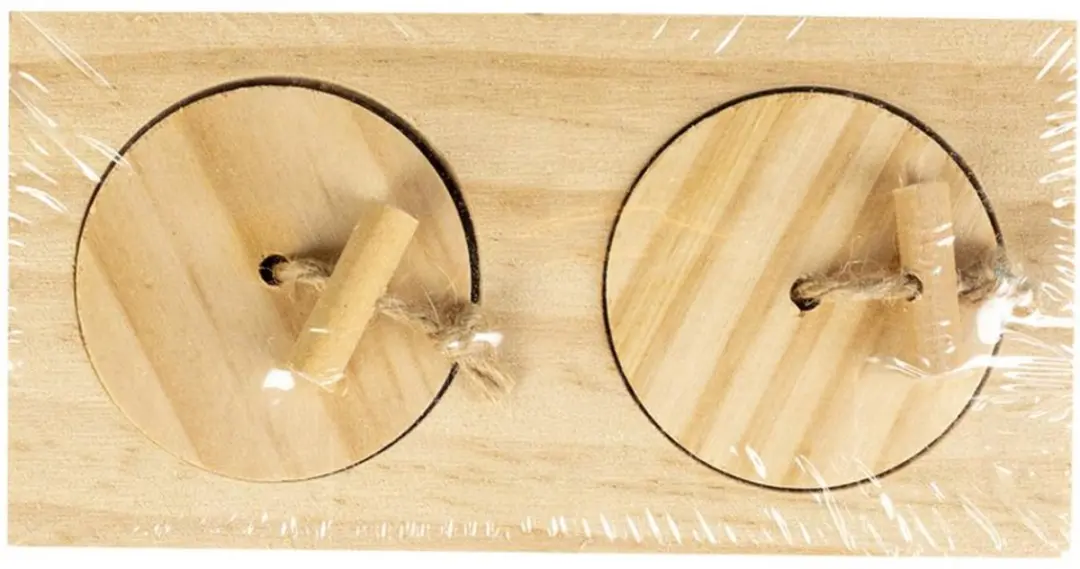 Duvo+ Houten Sniffle 'n Snack Puzzle - 18x7x2.5cm