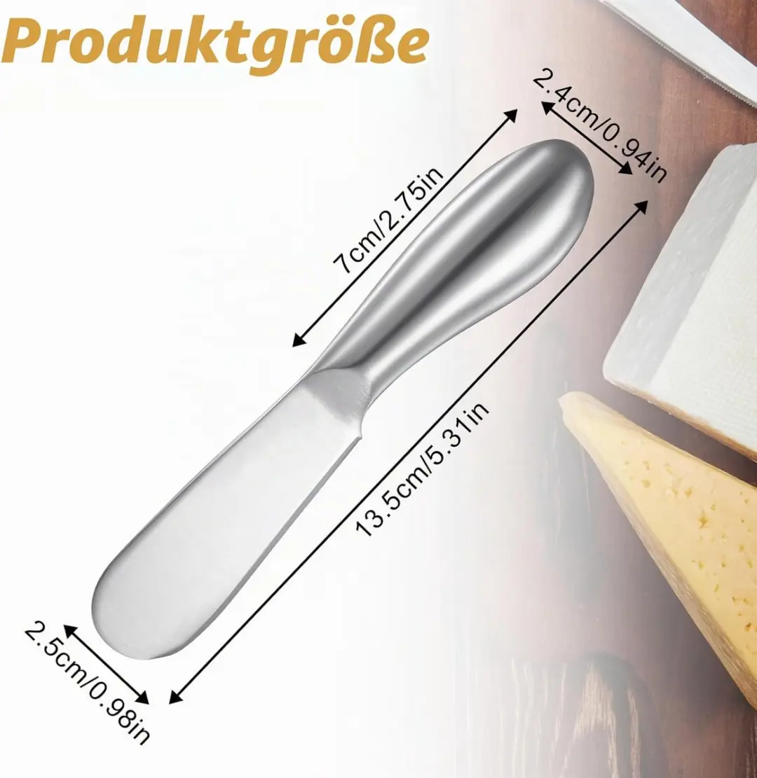 ECTEATOY Smeermessen Set 4-delig RVS - 13,5 cm - afbeelding 6 van 6