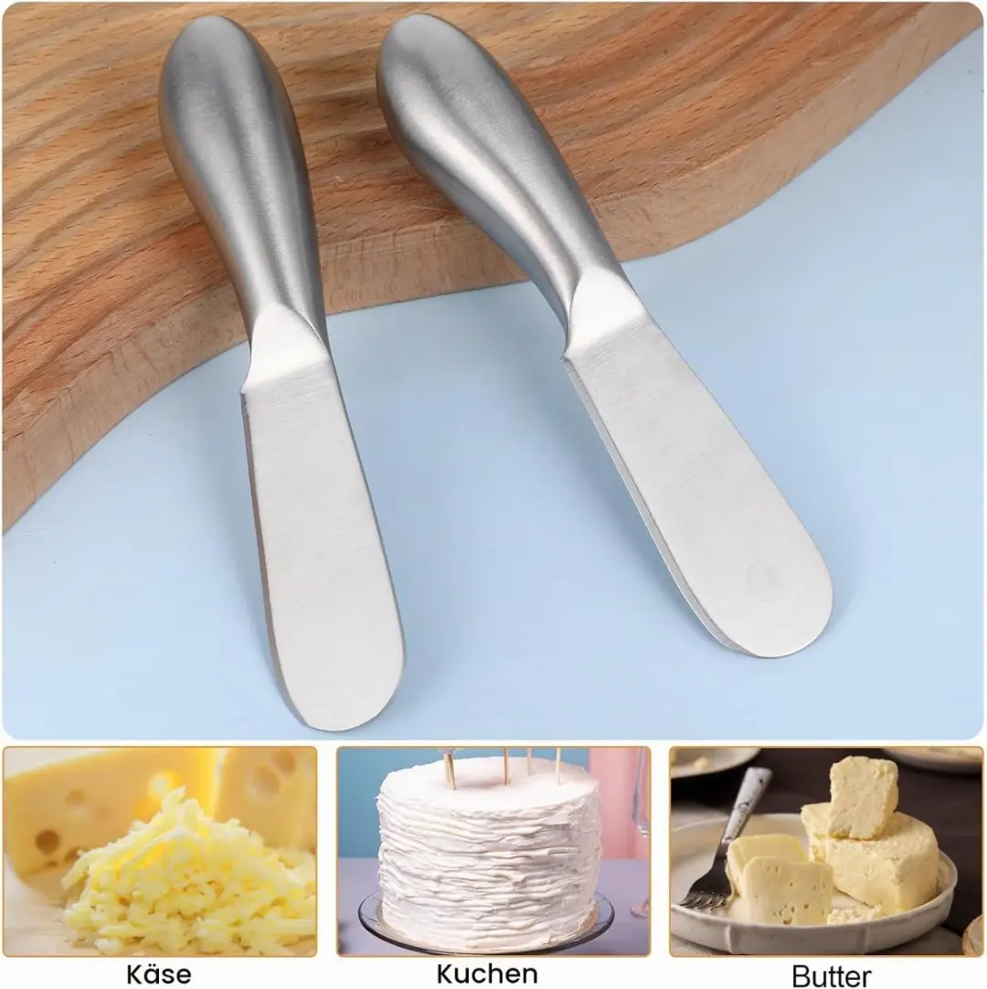 ECTEATOY Smeermessen Set 4-delig RVS - 13,5 cm
