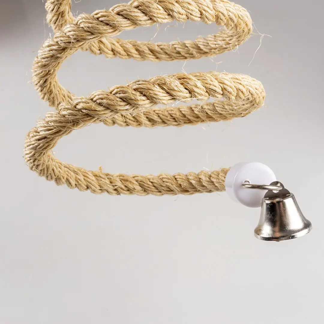 DuvoPlus Speelgoed Vogel Spiraaltouw Sisal XS - Beige