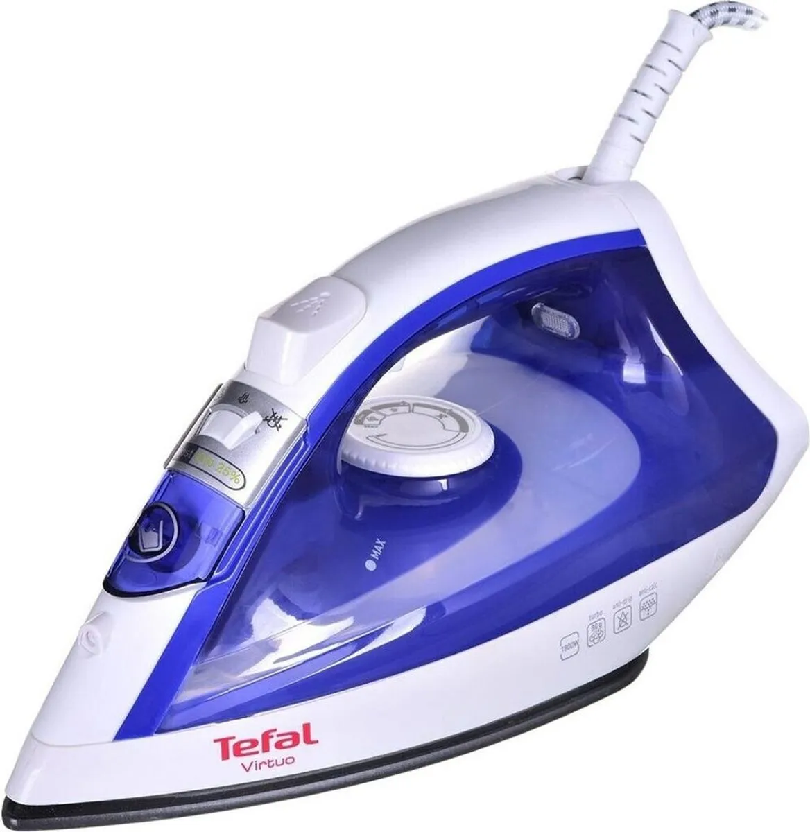 Tefal Virtuo FV1711 Stoomstrijkijzer 2500W - Indigo
