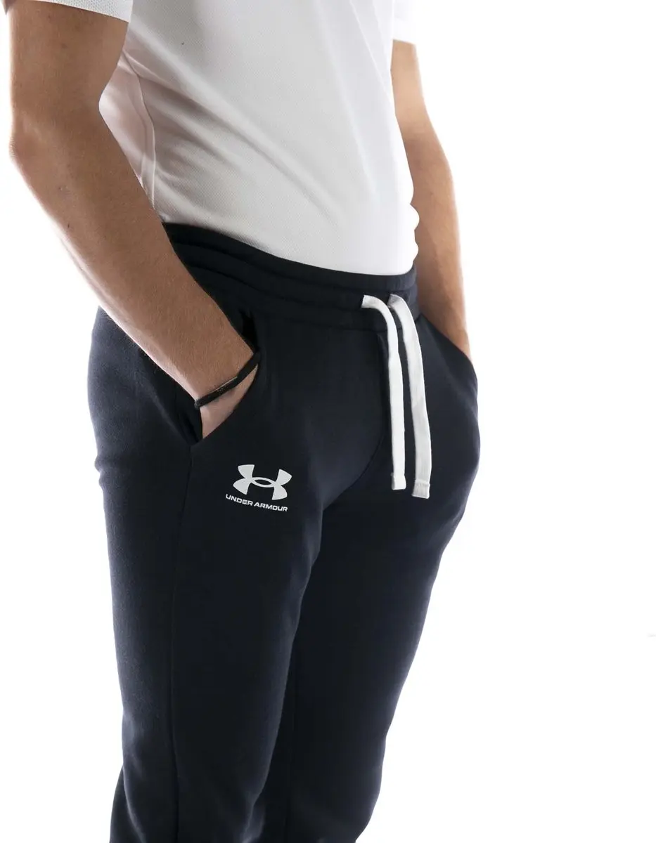 Under Armour Rival Fleece Dames Sportbroek L - Zwart/Wit