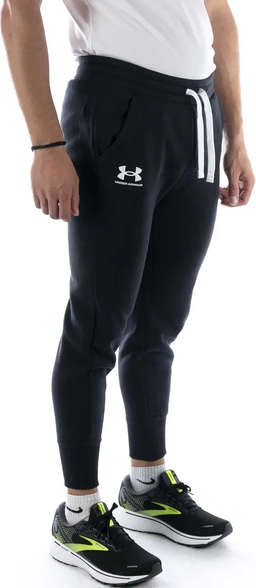 Under Armour Rival Fleece Dames Sportbroek L - Zwart/Wit