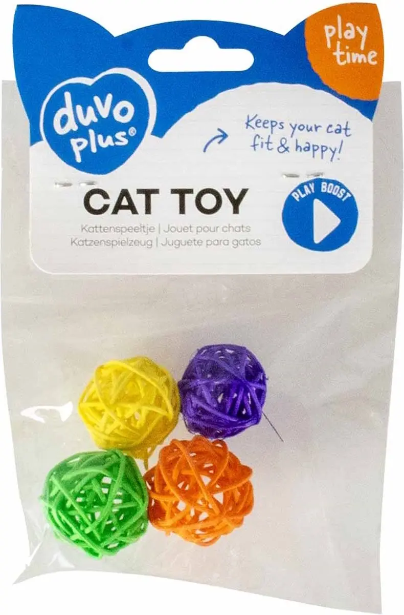 Duvo+ Multi Wijnstok Ballen 4 Stuks