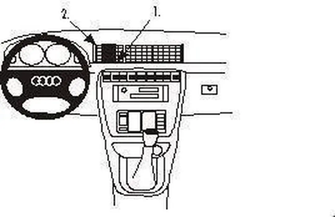 Brodit ProClip Audi A4/S4/RS4 852169 - Zwart