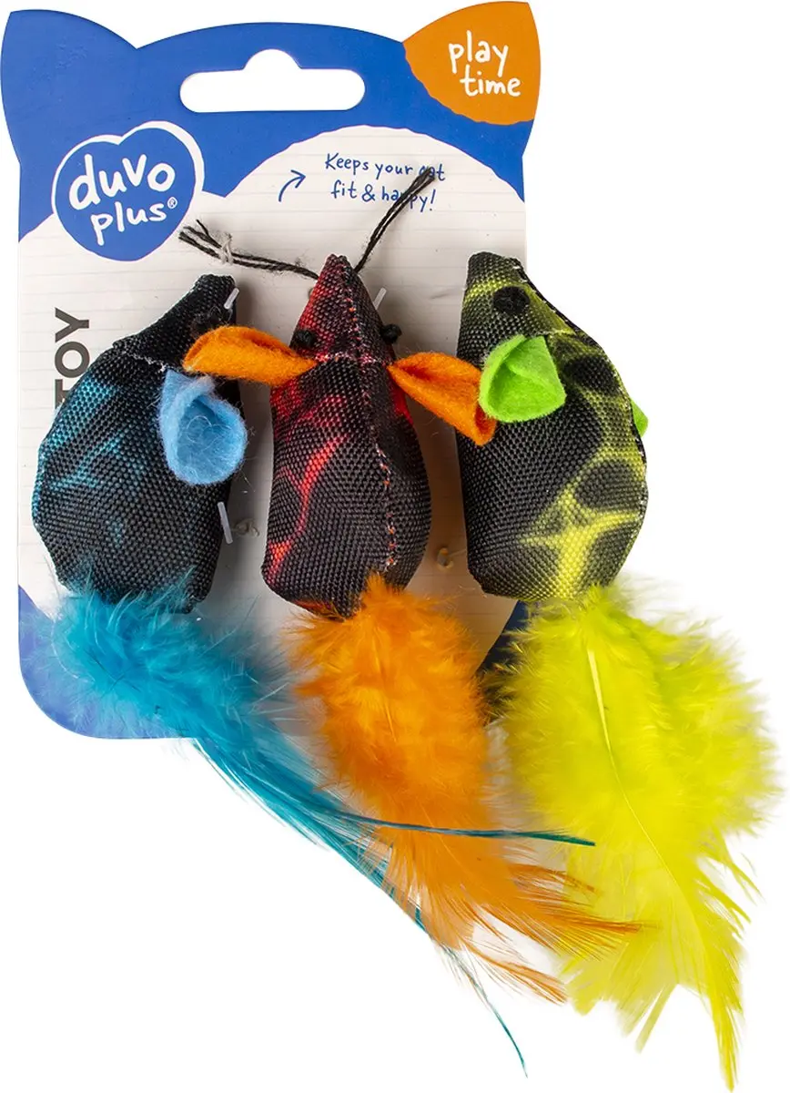 Duvo Duvoplus Flash Muizen Kat - 3 Stuks - Meerkleurig