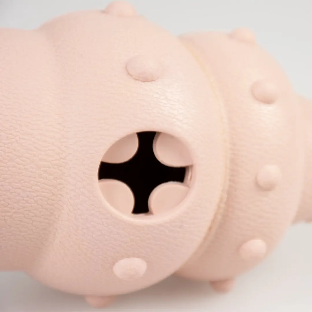 DuvoPlus Eco Rubber Schelp Snackdispenser - Roze