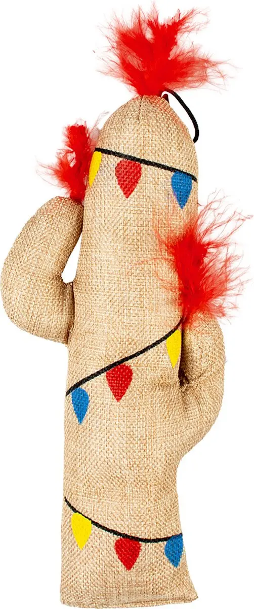 DuvoPlus Xmas Jute Cactus Kicker 13x32x5cm