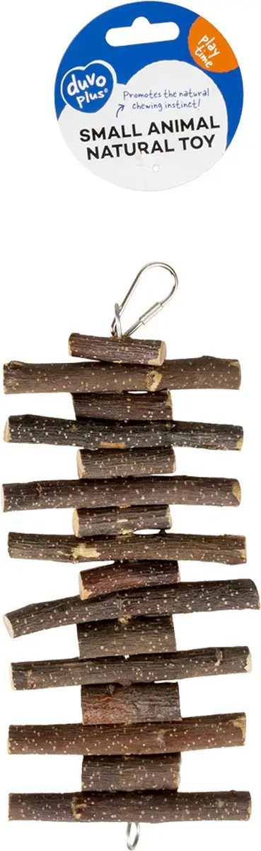 DuvoPlus Houten Klimrek Meerkleurig - 24x10x1,5cm